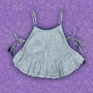 Blue and White Aerie Open Side Crop Top | Size XS